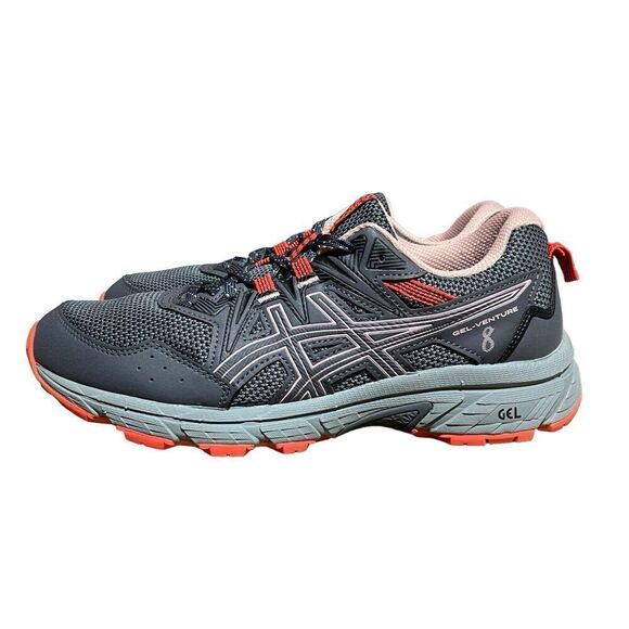ASICS Women's 9.5 Wide Grey Gel-Venture 8 Running Shoes‎ 1012A706 Orange Pink - Picture 5 of 12